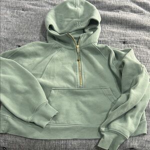 lululemon athletica oversize half zip scuba hoodie